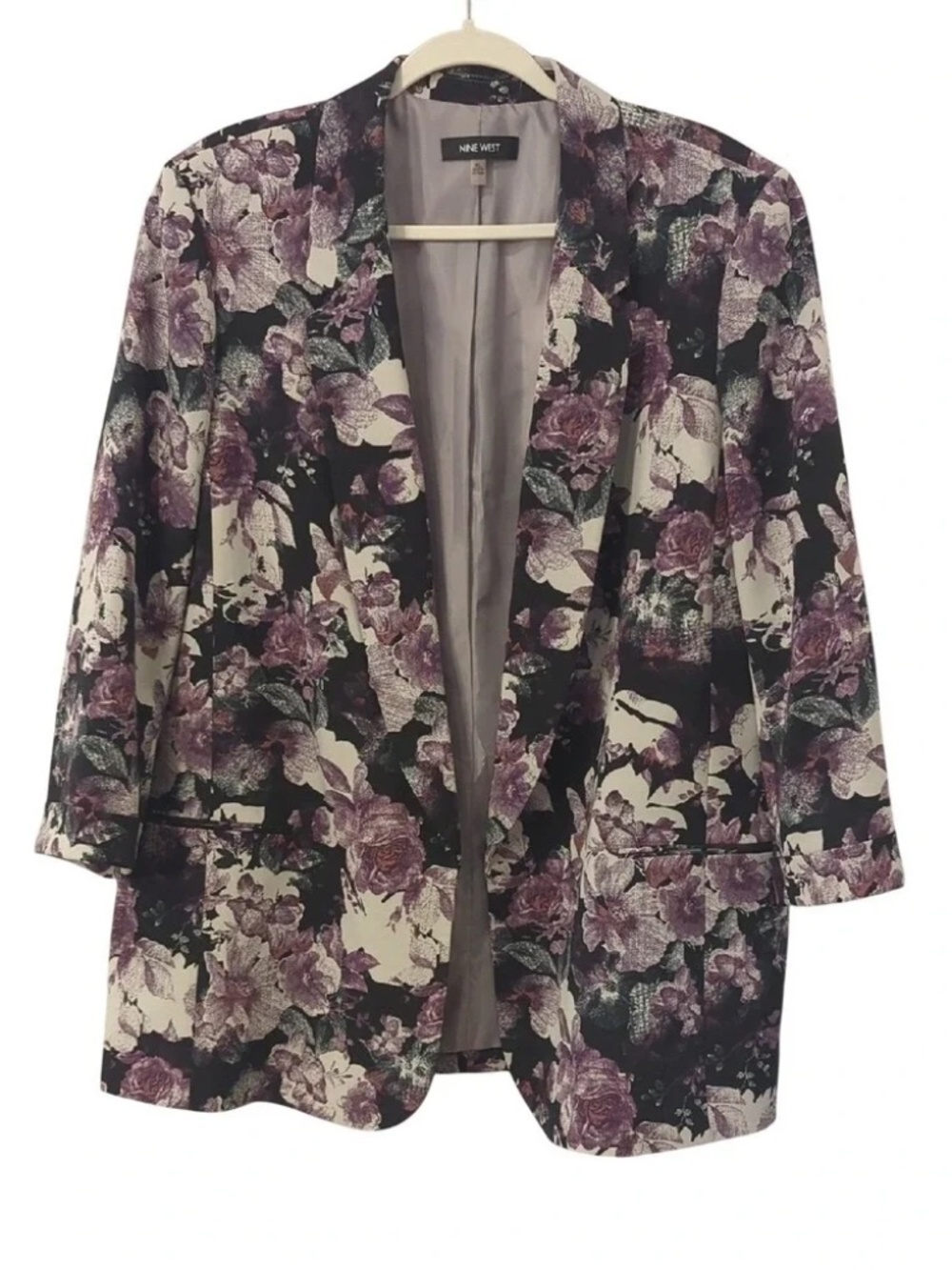 Floral Blazer Long 3/4 Sleeve size XL